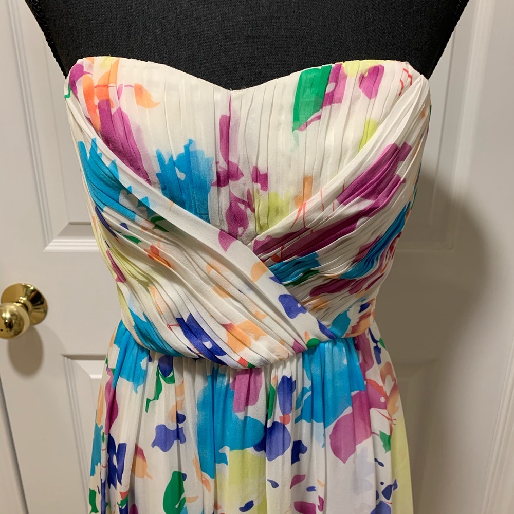 Yumi Kim floral strapless dress size medium - Picture 2 of 13